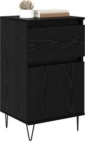 vidaXL Πλαϊνό γραφείο Μαύρη δρυς 35 x 40 x 70 εκ. Επεξεργασμένο ξύλο