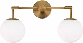 Φωτιστικό Πλαφονιέρα Aca Thetis V360502W Brass