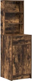 vidaXL Τραπέζι περιποίησης με συρτάρι 2 pcs Καφέ Επεξεργασμένο ξύλο