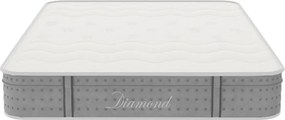 Στρώμα Diamond pakoworld pocket spring+gel memory foam 25-27cm 150x200εκ