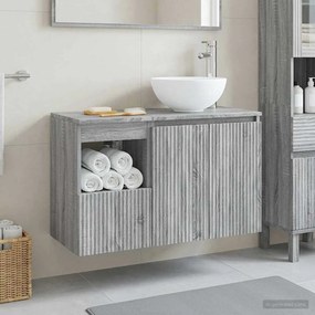 vidaXL Σετ Επίπλων Μπάνιου 2 τμχ. Γκρι Sonoma Επεξεργασμένο Ξύλο
