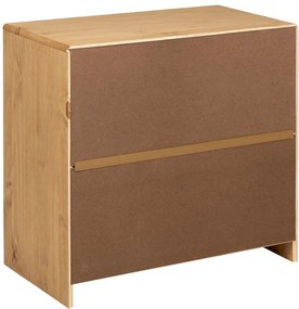 vidaXL Ντουλάπι SAUDA Δρυς 80x43x75,5 εκ. από Μασίφ Ξύλο Πεύκου