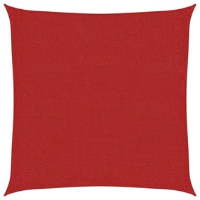 vidaXL Πανί Σκίασης Κόκκινο 3,6 x 3,6 μ. από HDPE 160 γρ./μ²