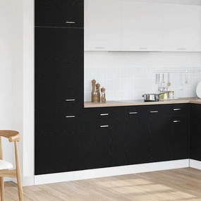 vidaXL Μαύρο Δρυς Ντουλάπι - 50x46x81.5 εκ, φτιαγμένο από επεξεργασμένο ξύλο.