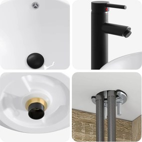 vidaXL Σετ Επίπλων Μπάνιου 4 pcs Sonoma Δρυς
