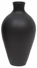 KERSA ΒΑΖΟ ΓΥΑΛΙ ΜΑΥΡΟ D17xH41cm - 026742