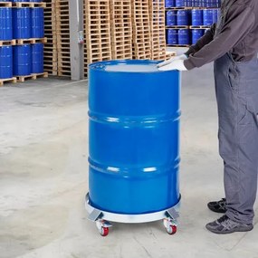VEVOR 2PCS 55 Gallon Heavy Duty Drum Dolly, 1000 lbs Load Capacity, Barrel Dolly Cart Drum Caddy, Non Tipping Hand Truck Capacity Dollies with Steel Frame 4 Swivel Casters Wheel, for Drum Handling