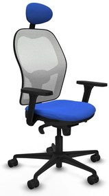Καρέκλα γραφείου με κεφαλάρι Piqueras y Crespo 3D036N1 Μπλε