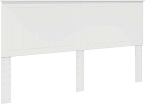 vidaXL Κεφαλάρι με κεφαλάρι Λευκό 180 cm Επεξεργασμένο ξύλο