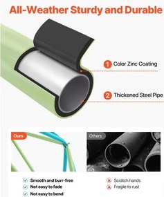 VEVOR Climbing Dome 10FT Geometric Dome Climber Jungle Gym 1000LBS Max Loading