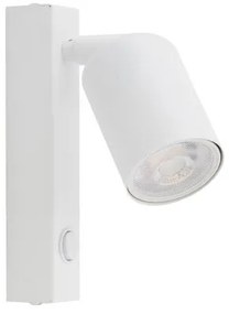 Απλίκα Φωτιστικό Τοίχου GU10 10W IP20 Top TK Lighting-6186-Λευκό 6186