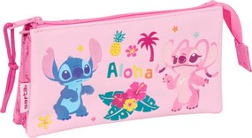 Κασετίνα Lilo &amp; Stitch Chill Ροζ Μέντα 22 x 12 x 3 cm