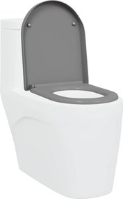 vidaXL Λεκάνη Γκρι 49 x 36 x 4 εκ Δυροπλάστ
