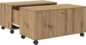 vidaXL Τραπεζάκι σαλονιού Artisan Oak 75 x 75 x 38 cm