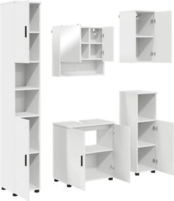 vidaXL Σετ Επίπλων Μπάνιου 5 τμχ. Λευκό 61 x 35 x 64 εκ.