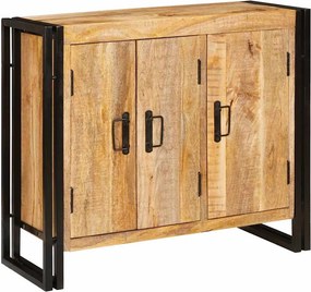vidaXL Πλαϊνό γραφείο Καφέ 80 x 33 x 70 εκ. Μασίφ ξύλο μάνγκο