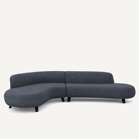 Γωνιακός καναπές από βαμβάκι λίνο - Rosebury design E.Gallina