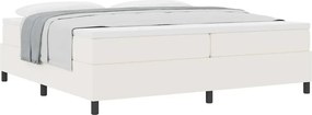 vidaXL Κρεβάτι με ελατήρια Κρέμα και Λευκό 200 x 200 cm