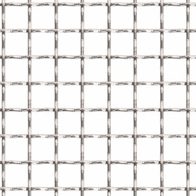 vidaXL Πλέγμα Οθόνης 3 mesh 100 x 200 cm Ανοξείδωτο Ατσάλι 201 Ασημί