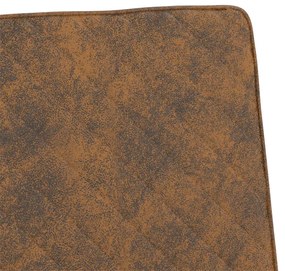 325734  CANTILEVER CHAIR BROWN FABRIC 325734