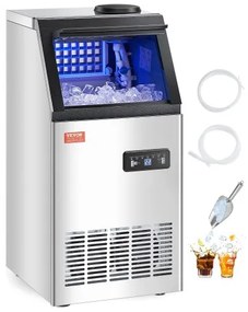 VEVOR Commercial Ice Maker Freestanding Cabinet Machine 120lbs/24H 36 Ice Cubes