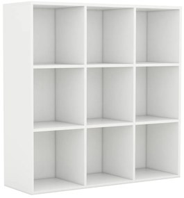 vidaXL Βιβλιοθήκη Λευκή 98 x 29 x 97,5 εκ. Επεξεργασμένο Ξύλο