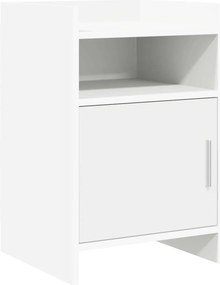 vidaXL Κομοδίνα Λευκό 40 x 36 x 60 εκ Επεξεργασμένο Ξύλο