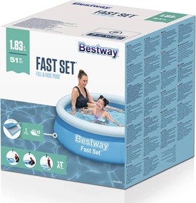 BESTWAY παιδική φουσκωτή πισίνα 57392, 940lt, Φ183x51cm, μπλε