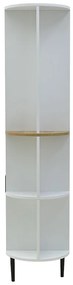 ΒΙΤΡΙΝΑ XARVEY INART ΛΕΥΚΟ-ΦΥΣΙΚΟ ΞΥΛΟ 110X38X160ΕΚ