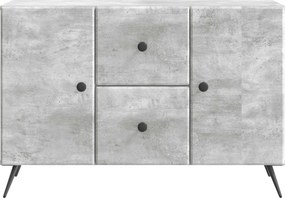 vidaXL Πλαϊνό γραφείο Γκρι Σκυροδέματος 89 x 34,5 x 60 εκ.