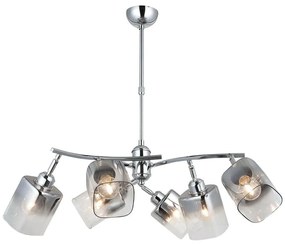 Φωτιστικό Οροφής Derma 341LCA1216 82x78cm 6xE27 40W Chrome Opviq