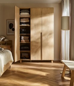 Ντουλάπα Wellys Τρίφυλλη-Χωρίς καθρέπτη