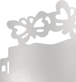 vidaXL Περιγράμματα γκαζόν 10 pcs Ασημί 103 x 0,05 x 22 εκ