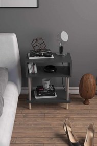 Κομοδίνο Ανθρακί LIEL 45x30x60