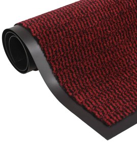Πατάκι Απορροφητικό Σκόνης Ορθογώνιο Κόκκινο 80x120 εκ Θυσανωτό - Κόκκινο