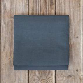 Σεντόνι Unicolors Με Λάστιχο Deep Grey Nima Ημίδιπλο 120x232cm 100% Βαμβάκι