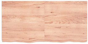 vidaXL Πάγκος Μπάνιου Αν. Καφέ 120x60x(2-6) εκ. Επεξεργ. Μασίφ Ξύλο