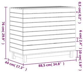 ΚΑΛΑΘΙ ΡΟΥΧΩΝ 88,5 X 44 X 76 ΕΚ. ΑΠΟ ΜΑΣΙΦ ΞΥΛΟ ΠΕΥΚΟΥ 832323