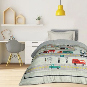 Κουβερτοπάπλωμα Παιδικό 4924 Grey Das Home Μονό 160x220cm Πολυέστερ