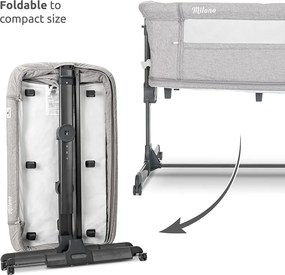 Λίκνο- Παρκοκρέβατο MILANO 2 σε 1 Grey 10080440003 Lorelli