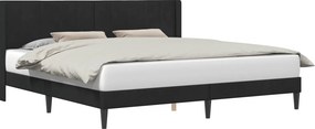 vidaXL Σκελετός Κρεβατιού Μαύρο 200 x 200 cm Βελούδο