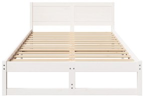 vidaXL Πλαίσιο Κρεβατιού Άσπρο Ξύλο 120 x 200 εκ. Ανθεκτικό