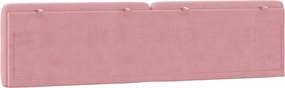 vidaXL Μαξιλάρι για Κεφαλάρι Ροζ 200 εκ. Βελούδο