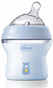 Πλαστικό Μπιμπερό 150ml Με Θηλή Σιλικόνης 0+Μ Chicco Natural Feeling A60-81311-20 Σιέλ