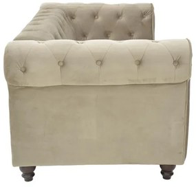 Kαναπές διθέσιος Incredible βελούδο μπεζ 160x84x67εκ 160x67x84 εκ.