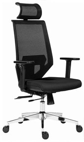 Καρέκλα Γραφείου Διευθυντή Edge 01-00-2243 53x68x119/132,5cm Black