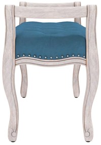 vidaXL Πάγκος Μπλε 110x45x60 εκ. Βελούδινος