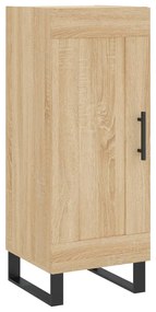 vidaXL Μπουφές Sonoma δρυς 34,5 x 34 x 180 εκ. από Επεξεργασμένο Ξύλο