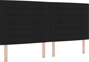 vidaXL Κεφαλάρι Μαύρο 200 cm ύφασμα