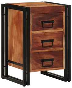 vidaXL Κομοδίνο 40x40x59 εκ Μασίφ ξύλο ακακίας